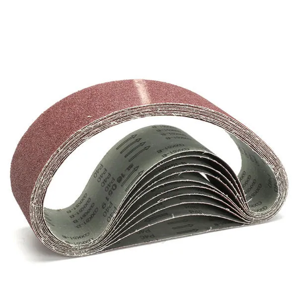 10pcs 50x915mm Sanding Belts 40/120/180/320 Grit Aluminium Oxide Belts Abrasive Tool