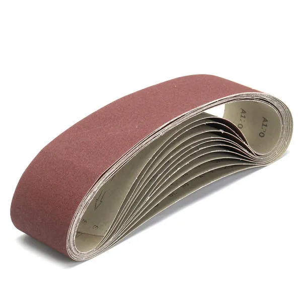 10pcs 50x915mm Sanding Belts 40/120/180/320 Grit Aluminium Oxide Belts Abrasive Tool