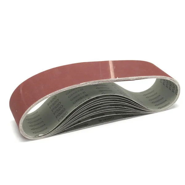 10pcs 50x915mm Sanding Belts 40/120/180/320 Grit Aluminium Oxide Belts Abrasive Tool