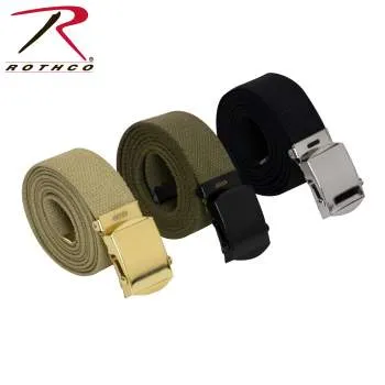 54 Inch Military Web Belts in 3 Pack