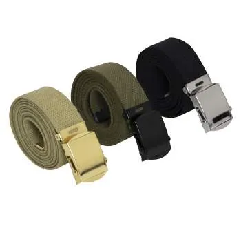 54 Inch Military Web Belts in 3 Pack