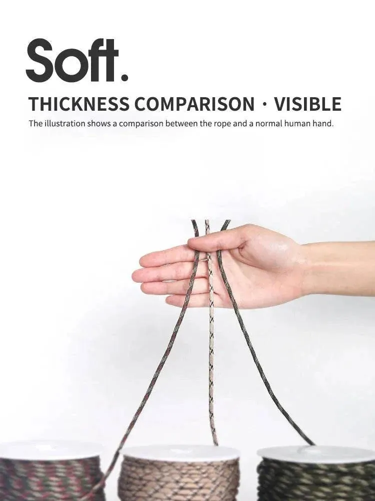 9 Cores 550 Paracord Cord 5 15 30 M Dia.4mm For Outdoor Camping Survival Lanyard Parachute Rope Hiking Tent Accessories