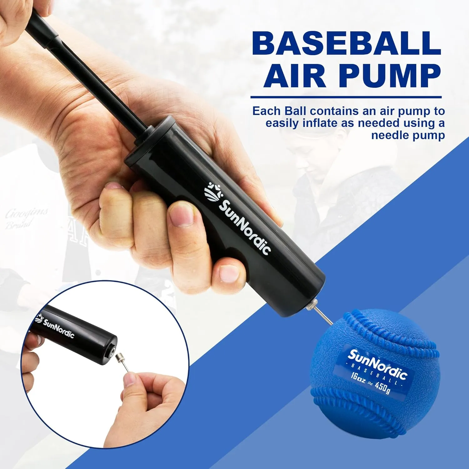 9 Pack Weighted Baseballs Set (16 oz) - Weighted Baseballs for Hitting Training & Improved Power - Pitching Training Baseball for All Skill Levels