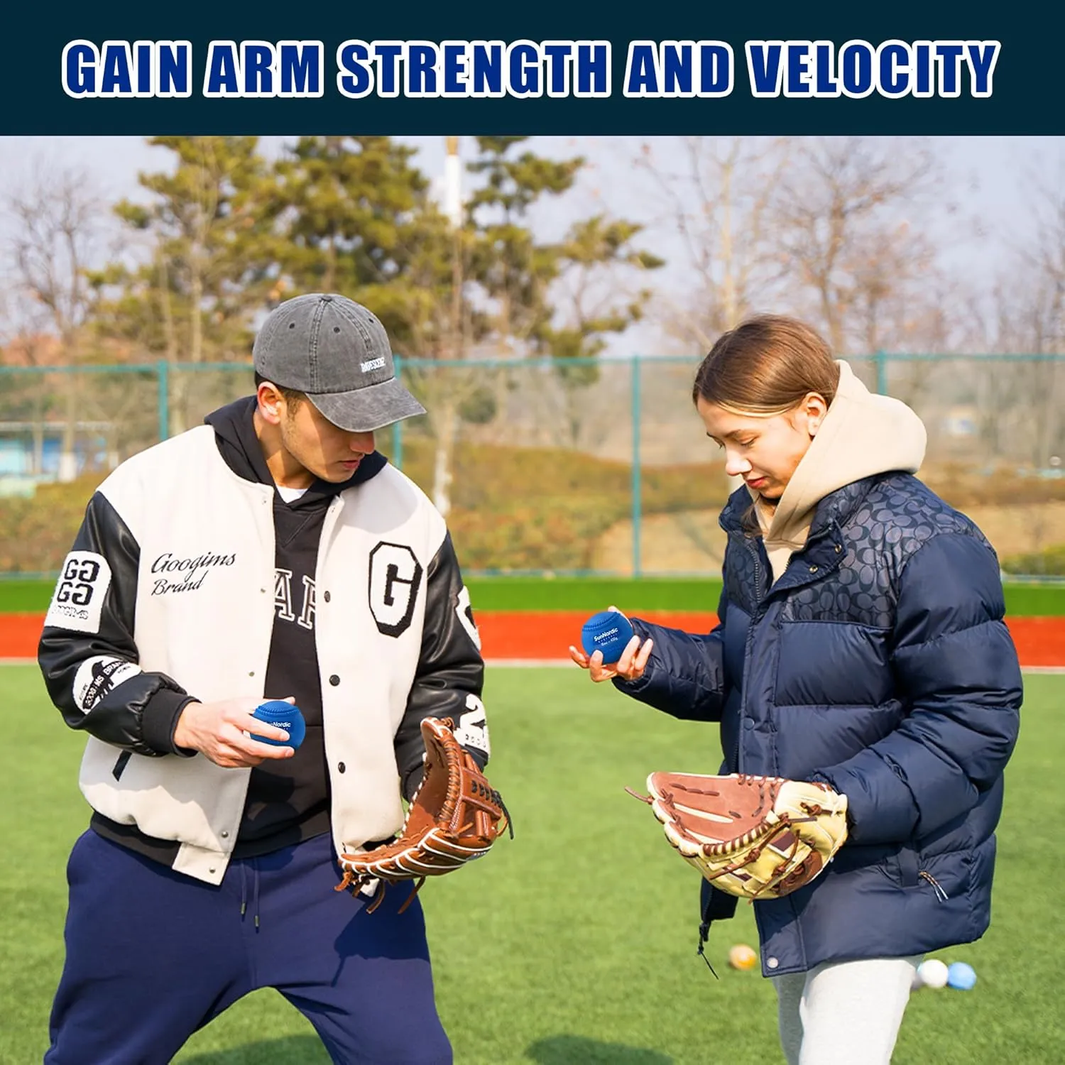 9 Pack Weighted Baseballs Set (16 oz) - Weighted Baseballs for Hitting Training & Improved Power - Pitching Training Baseball for All Skill Levels