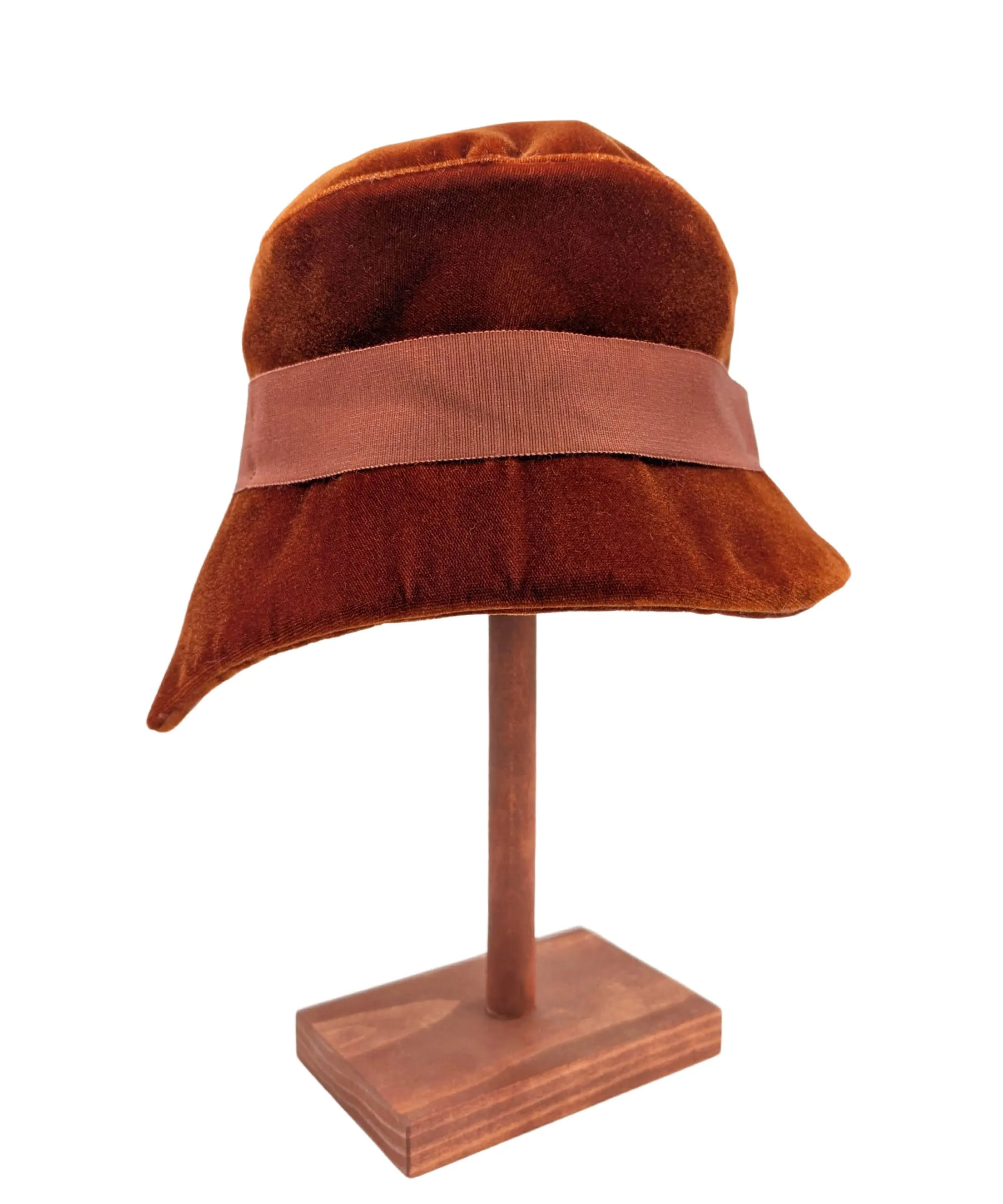 Abigail Style Hat - Velvet in Citrine