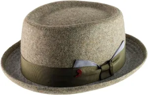 Alfonso D'Este Mattia Wool Felt Pork Pie Hat Water Repellent Size XL
