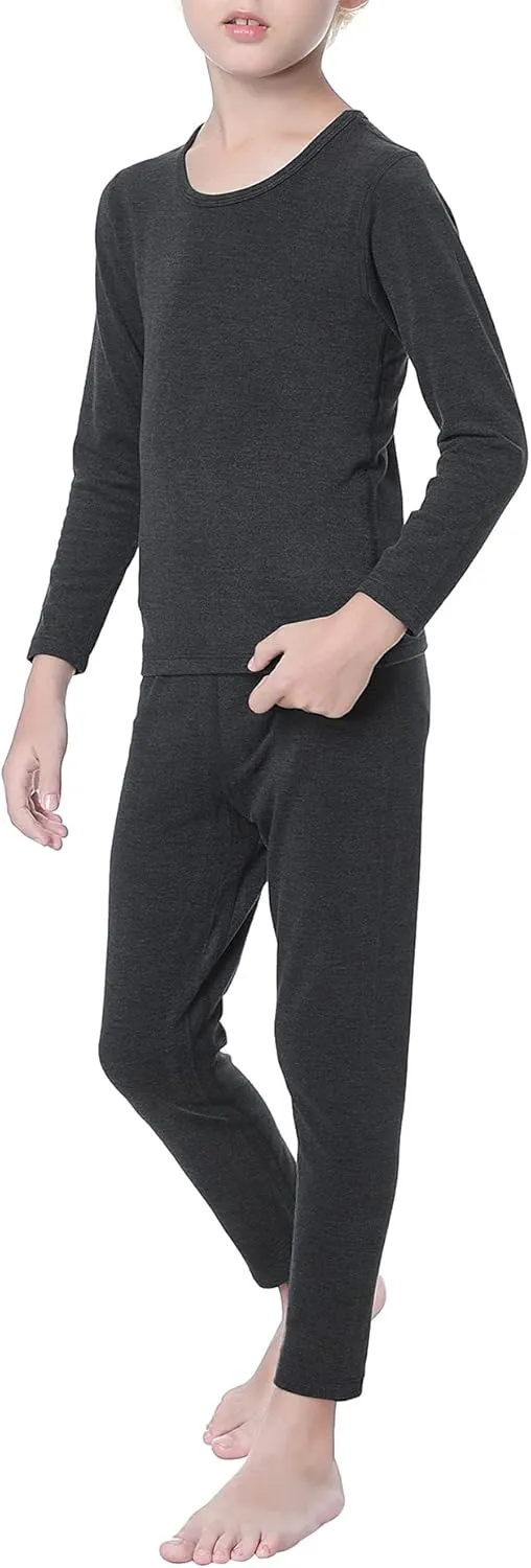 American Trends Boys Thermal Underwear Set Toddler Long Johns Set Fleece Lined Base Layer Winter Thermals Sets for Kids