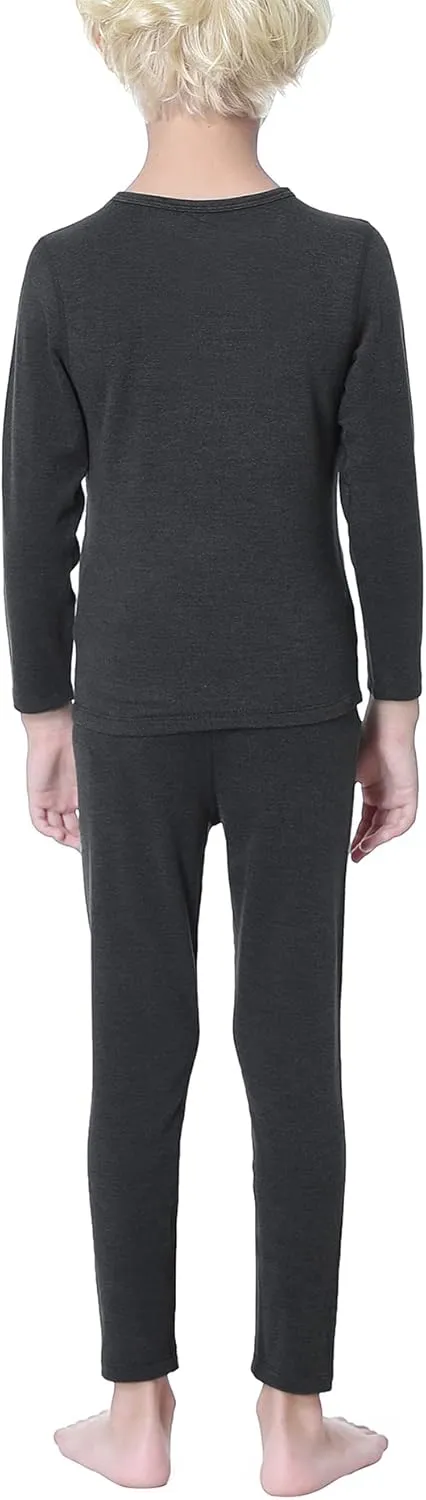 American Trends Boys Thermal Underwear Set Toddler Long Johns Set Fleece Lined Base Layer Winter Thermals Sets for Kids