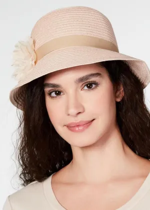 August Hats Lace Flower Cloche