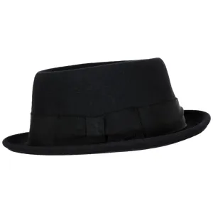 Bailey Darren Pork Pie Hat - Black
