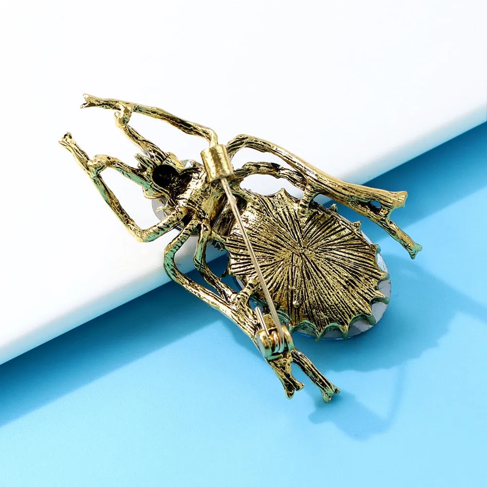 Big Crystal Beetle Brooches For Women Women And Men