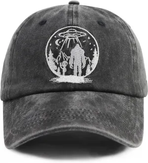 Bigfoot Hat for Men Women, Embroidered Adjustable Sasquatch Baseball Cap