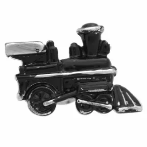 Black Train Lapel Pin