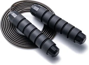 BOOMIBOO Jump Rope, Adjustable Jump Ropes,Skipping Rope Tangle-Free Rapid Speed with Ball Bearings for Women Men Kids,Exercise & Slim Body Jumprope at Home School Gym