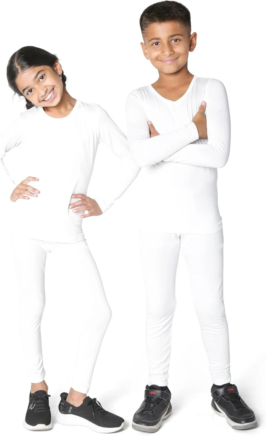 Boys Thermal Top and Bottom Underwear Set; Long Johns for Kids; Base Layer Set for Cold Weather; Microfleece Moisture Wicking