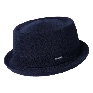Chapeau Pork Pie en Bambou Mowbray bleu foncé KANGOL