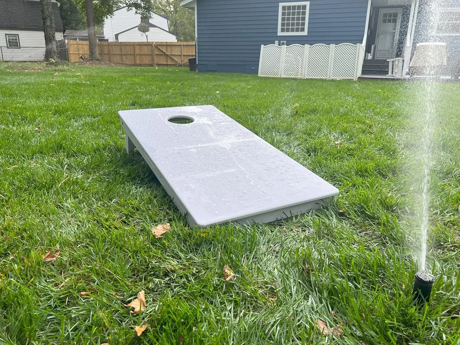CornholeAce ACE Zone All Weather Pro Cornhole Board Set, Waterproof 4x2 Regulation Size, Made in USA, Triple Wide Legs, 3/4" PVC, Official Pro Tournament Boards, Rain Proof & Outdoor-Ready (2 Boards)