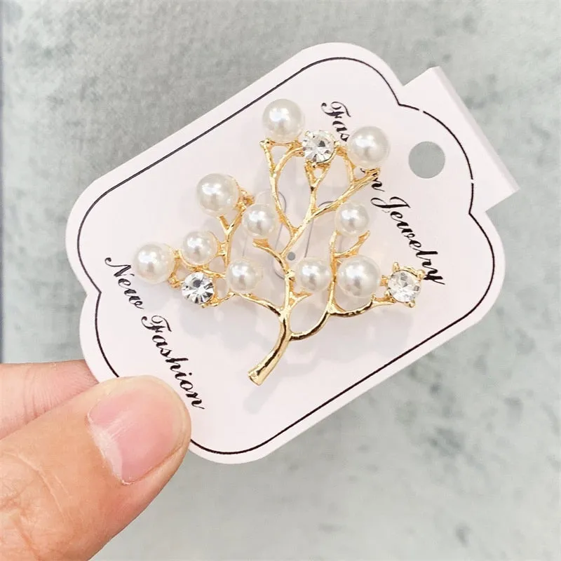 Crystal Brooches Luxury Vintage Geometric Brooch