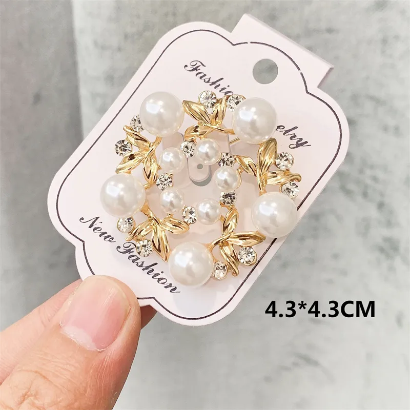 Crystal Brooches Luxury Vintage Geometric Brooch