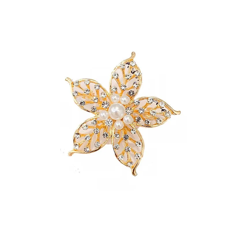 Crystal Brooches Luxury Vintage Geometric Brooch