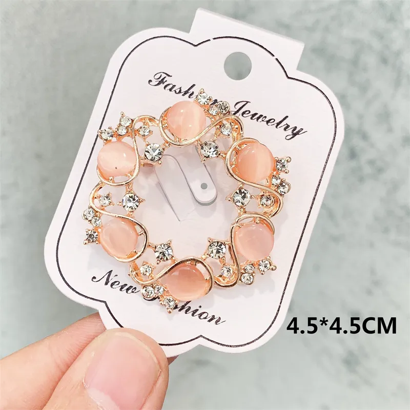 Crystal Brooches Luxury Vintage Geometric Brooch