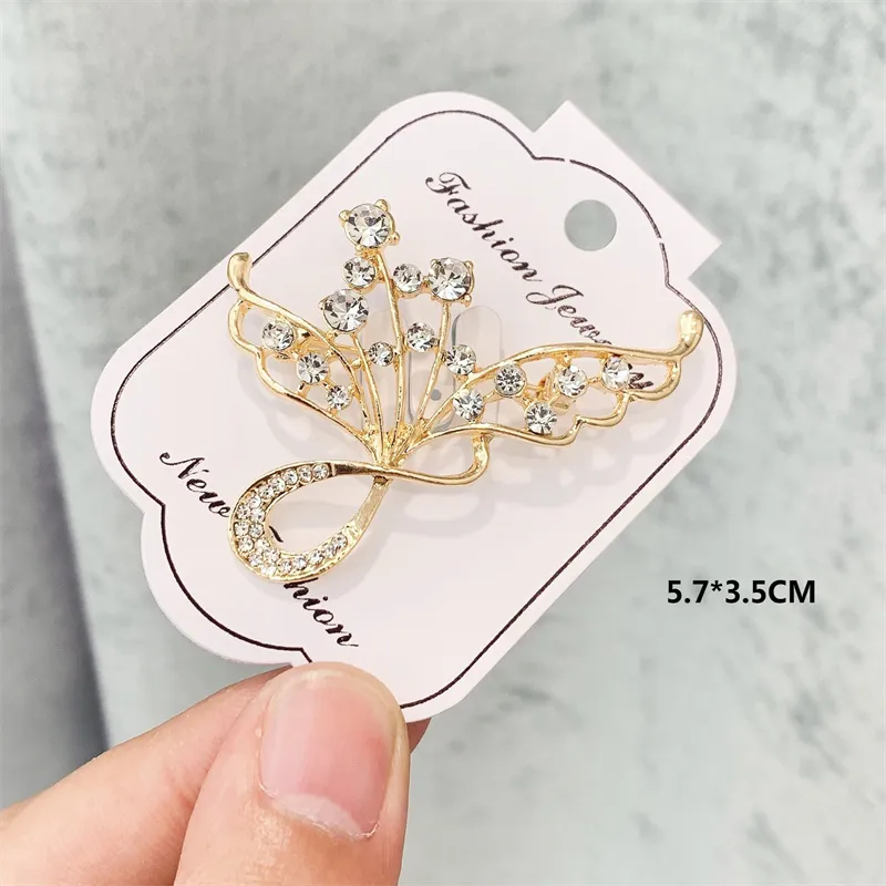 Crystal Brooches Luxury Vintage Geometric Brooch