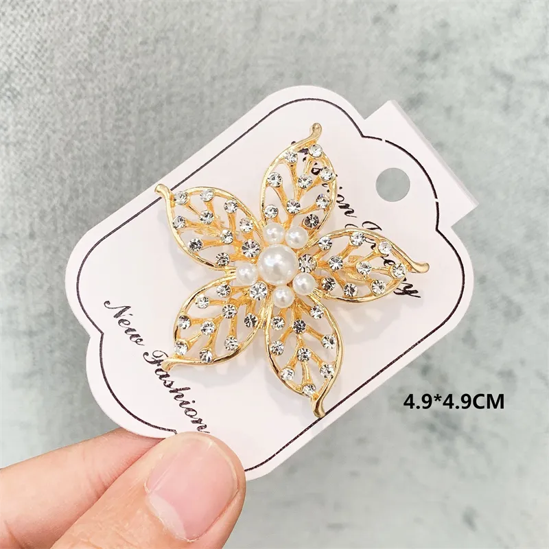 Crystal Brooches Luxury Vintage Geometric Brooch