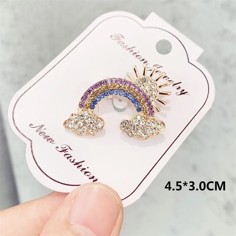 Crystal Brooches Luxury Vintage Geometric Brooch