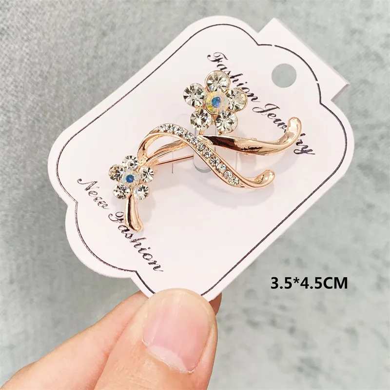 Crystal Brooches Luxury Vintage Geometric Brooch