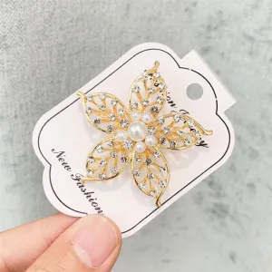 Crystal Brooches Luxury Vintage Geometric Brooch