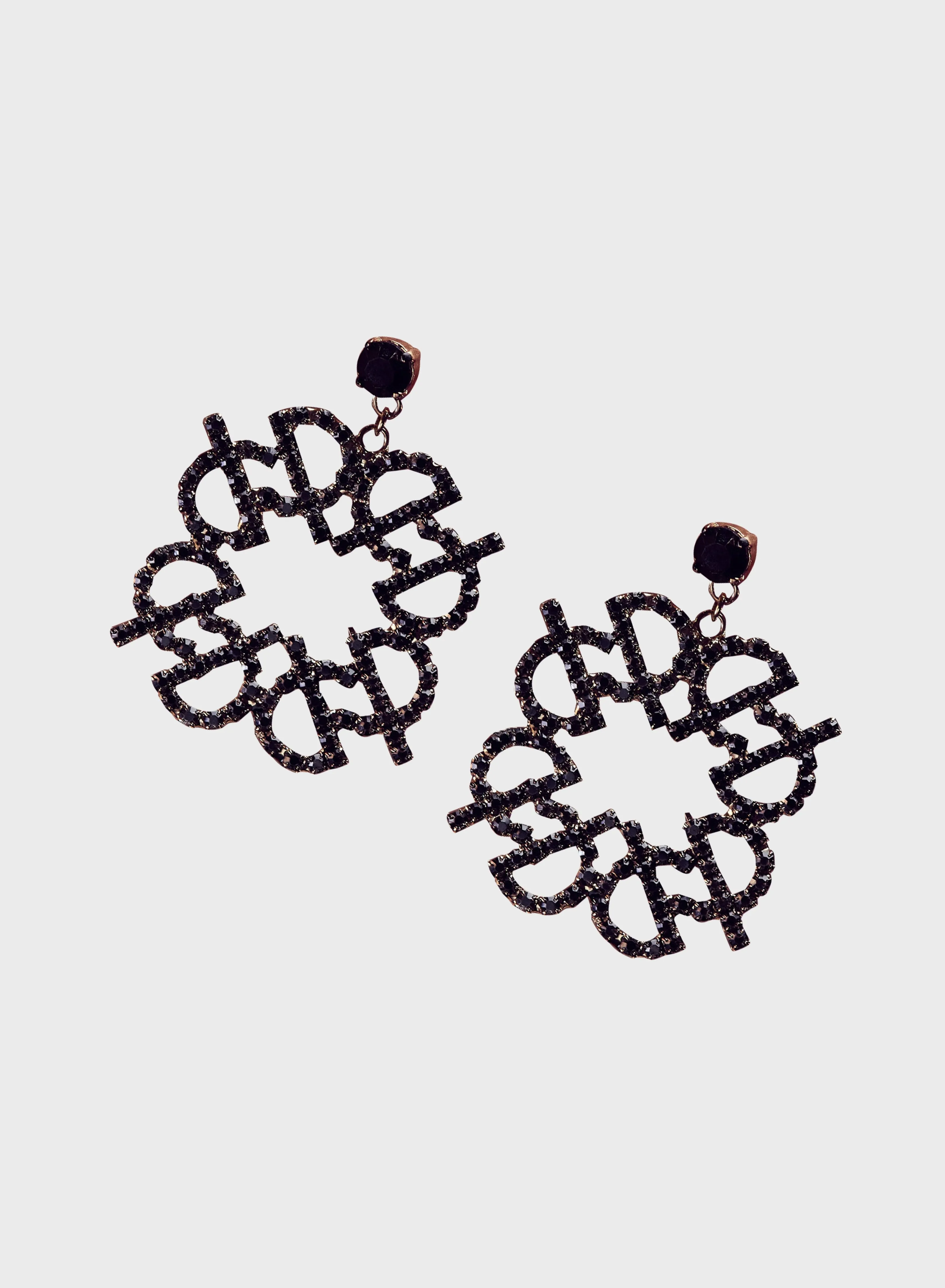 Crystal Circular Earrings