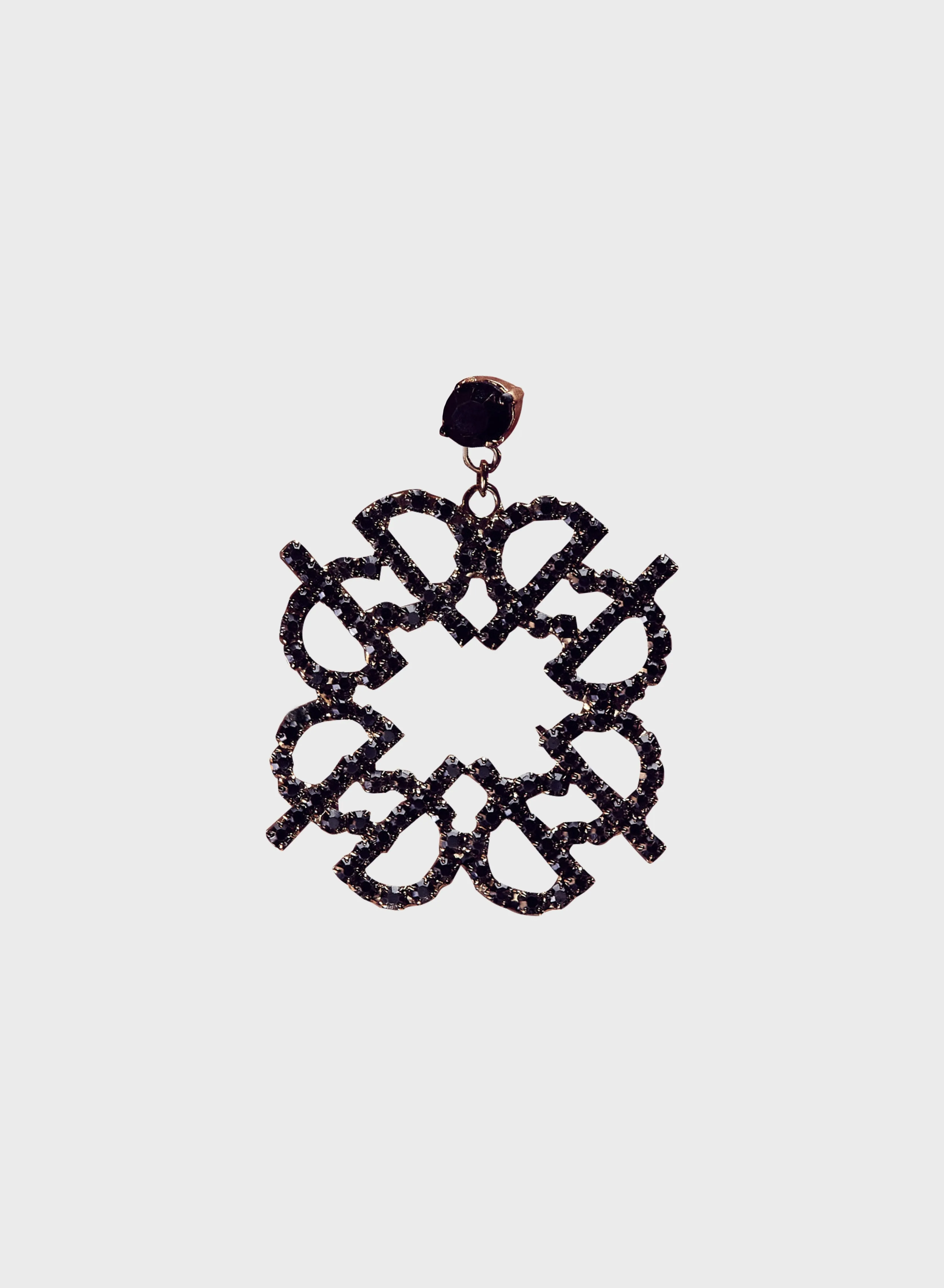 Crystal Circular Earrings