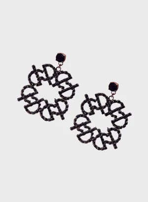 Crystal Circular Earrings