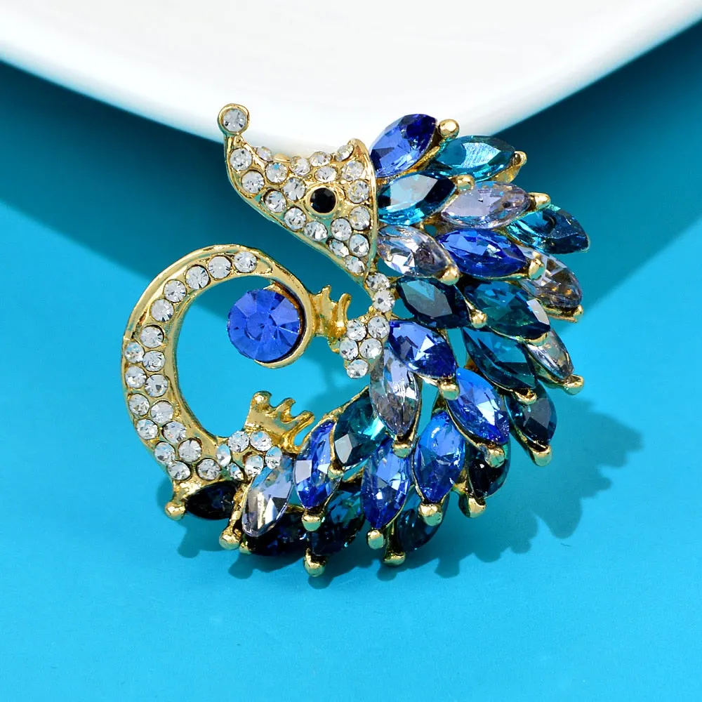 Cute Hedgehog Brooch Fashion Rhinestone Brooches For Women