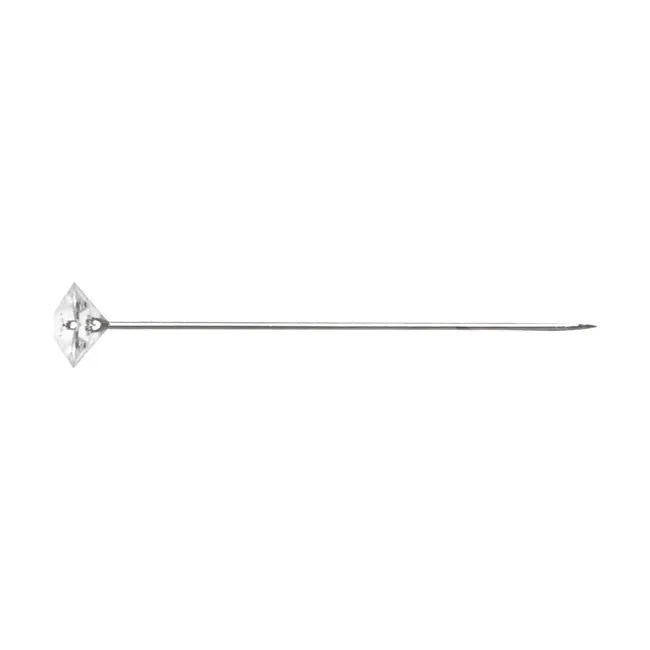 Diamante Diamond Head Pins (6mm x 4cm) 100 pcs