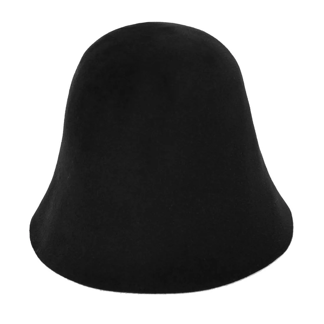 Elegant  Velour Cloche with an Intricate Felt Trim & Pin