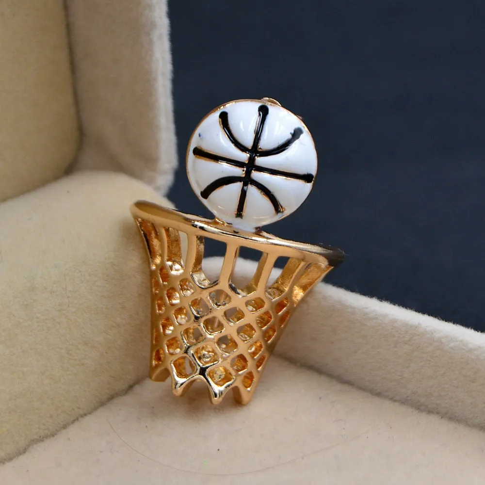 Enamel Basketball Brooch Unisex Women And Men