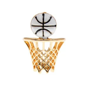 Enamel Basketball Brooch Unisex Women And Men