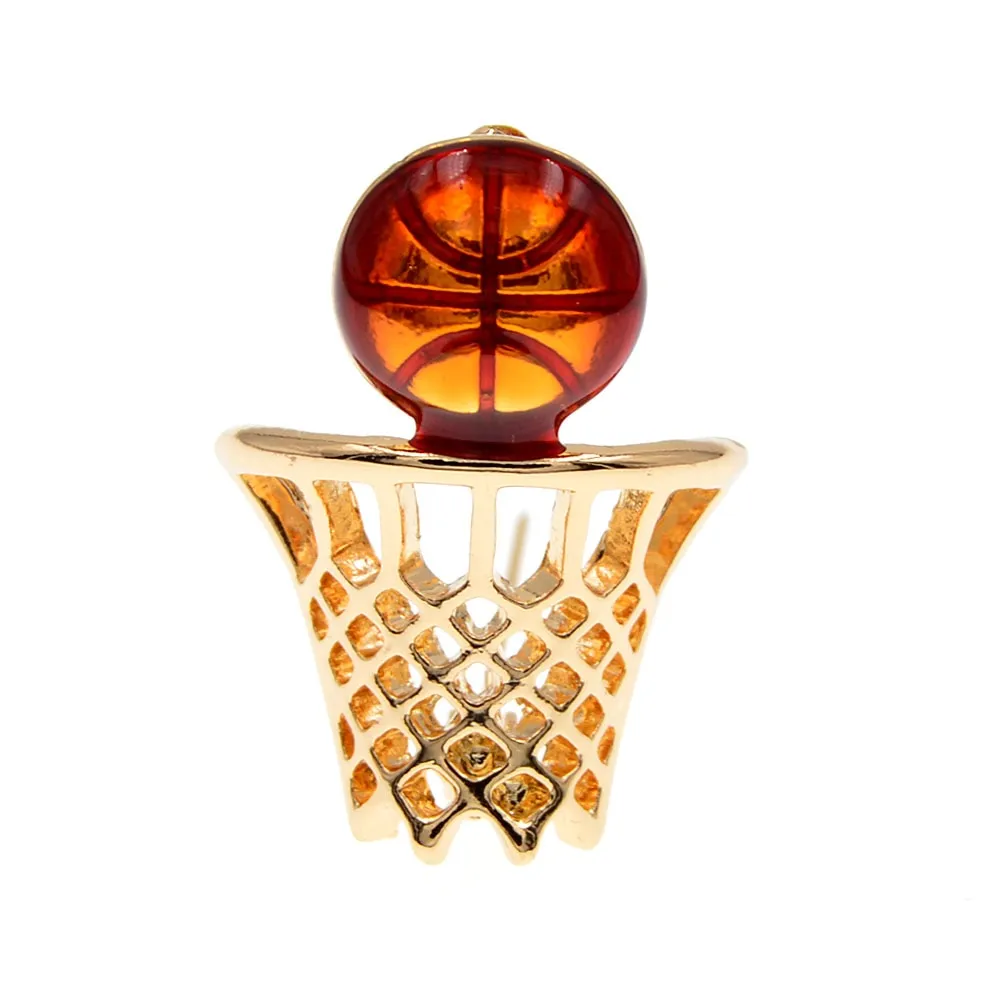 Enamel Basketball Brooch Unisex Women And Men