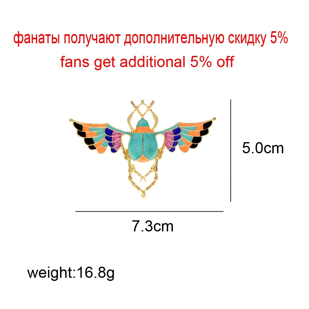 Enamel Beetle Brooches For Women Insect Pin Fashion Bug Designaccessories