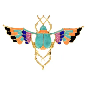 Enamel Beetle Brooches For Women Insect Pin Fashion Bug Designaccessories