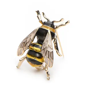 Enamel Bumblebee Brooches Men Women