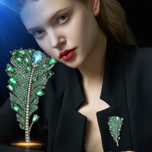 Feeling Fairy Green Brooch Vintage Style Brooch Jacket Cardigan