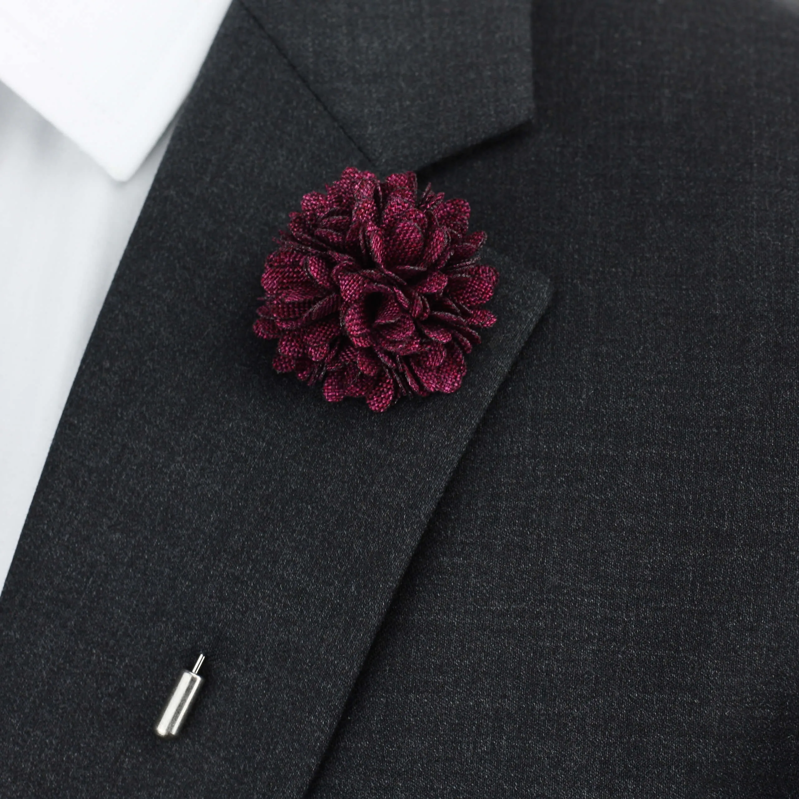 Flower Bunch Lapel Pin, Purple Rain