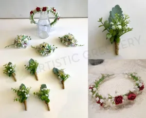 Flower Girl Crown, Boutonnieres & Corsages - Adriana J