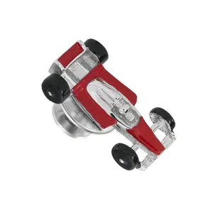 Formula One Race Car Sterling Silver Lapel Pin