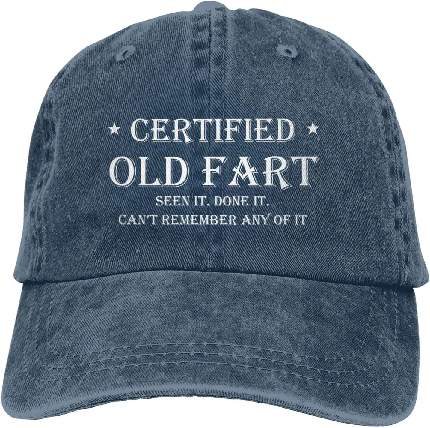 Funny Hat Certified Old Fart Hat for Men Baseball Hats Graphic Cap