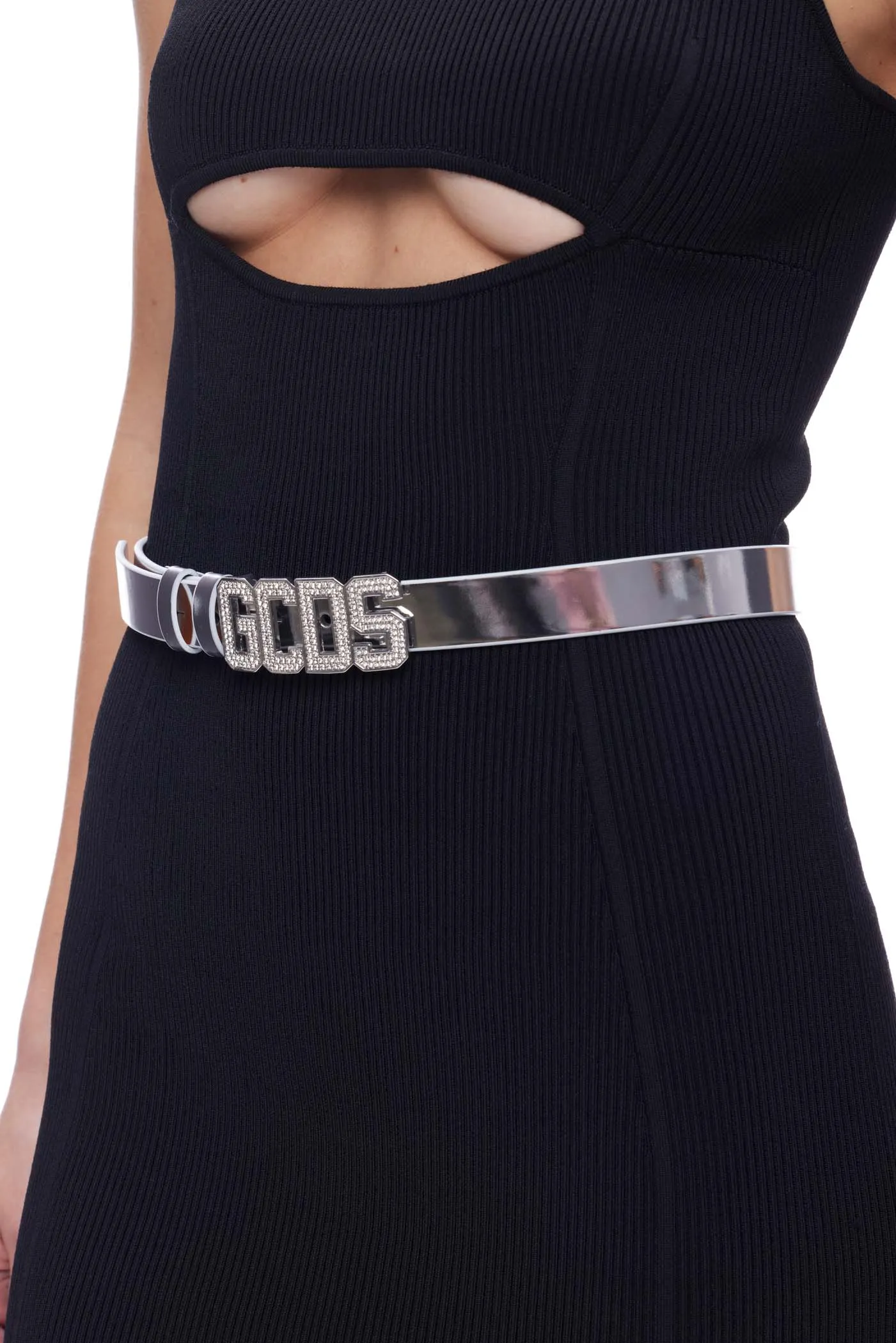 GCDS Wear Bling Classico Logo Belt
