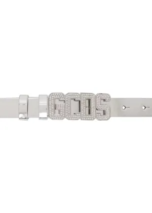 GCDS Wear Bling Classico Logo Belt