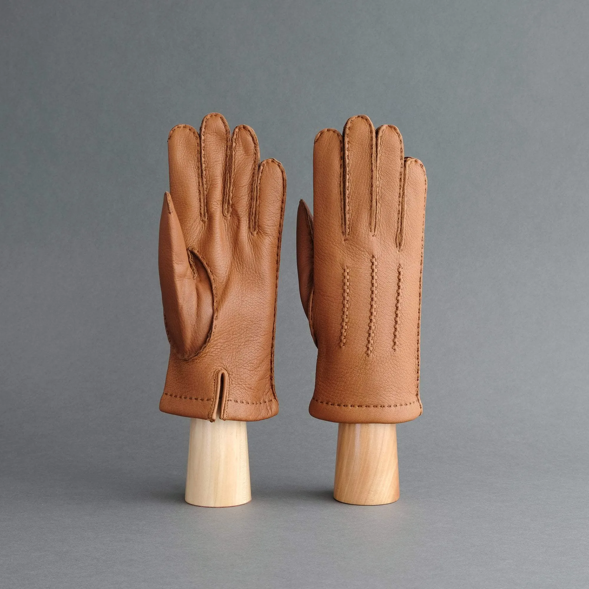 Gentlemen's Gloves from Cognac New Zealand Deerskin Lined with Cashmere